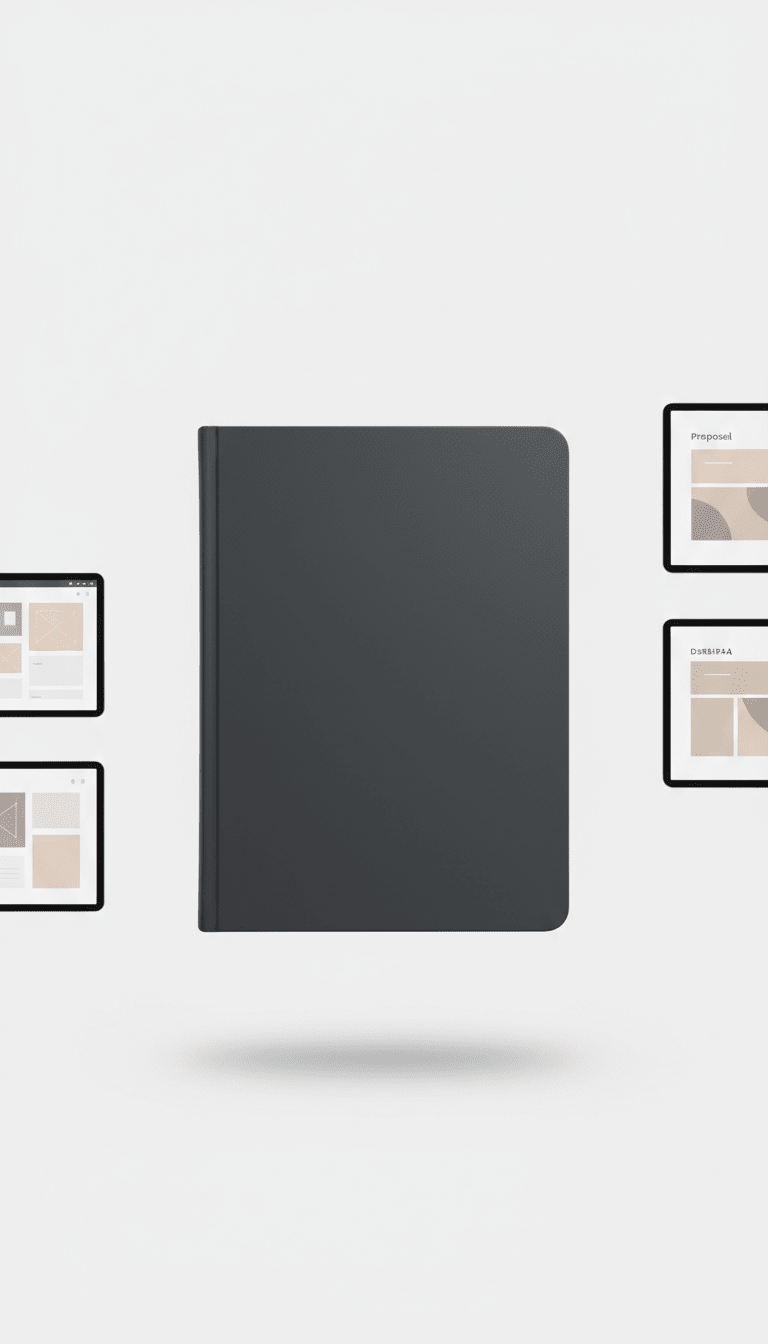 Slate Gray Agency-Branded Notebook - WEBWORLDSTUDIO